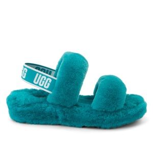 Womens UGG Oh Yeah Slide Sandal - Aquatic Blue